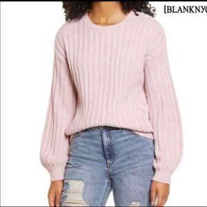 Blank NYC Sweater Women’s sz Small Pink NEW # H257